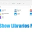 Anzeigen oder Ausblenden des Bibliotheksordners in Windows 11