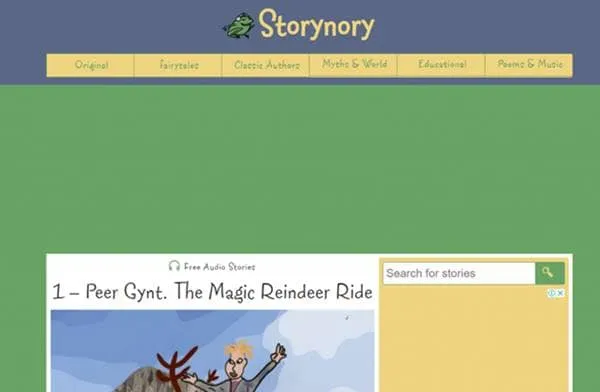 Storynory - Audiolivros para crianças