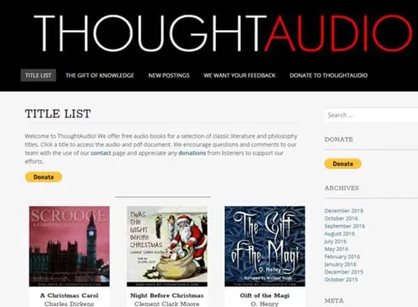 Thought Audio - Audiolivros de literatura clássica