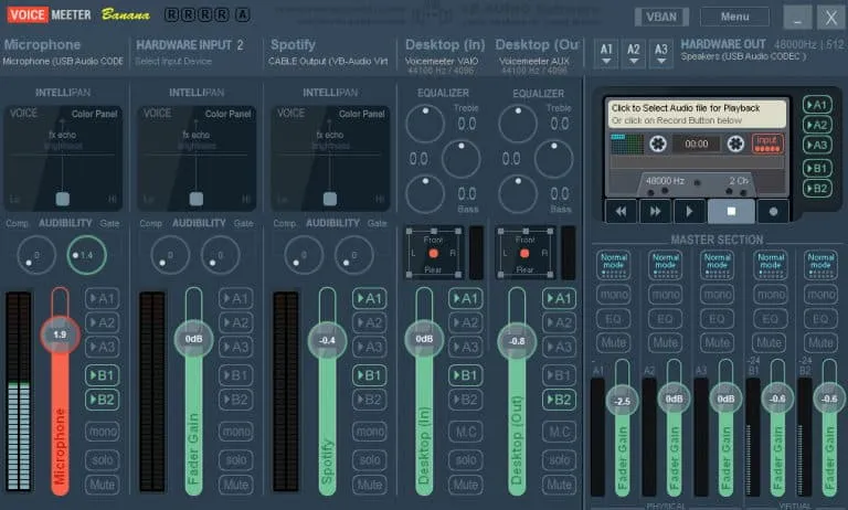 VoiceMeter Banane