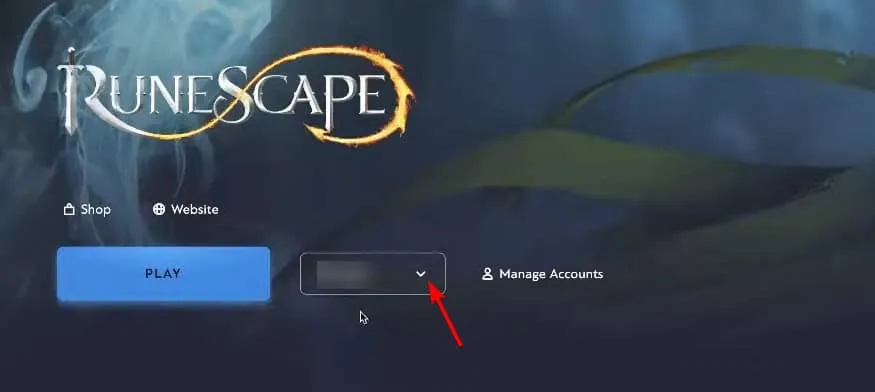 Cómo seleccionar una cuenta en Jagex Launcher