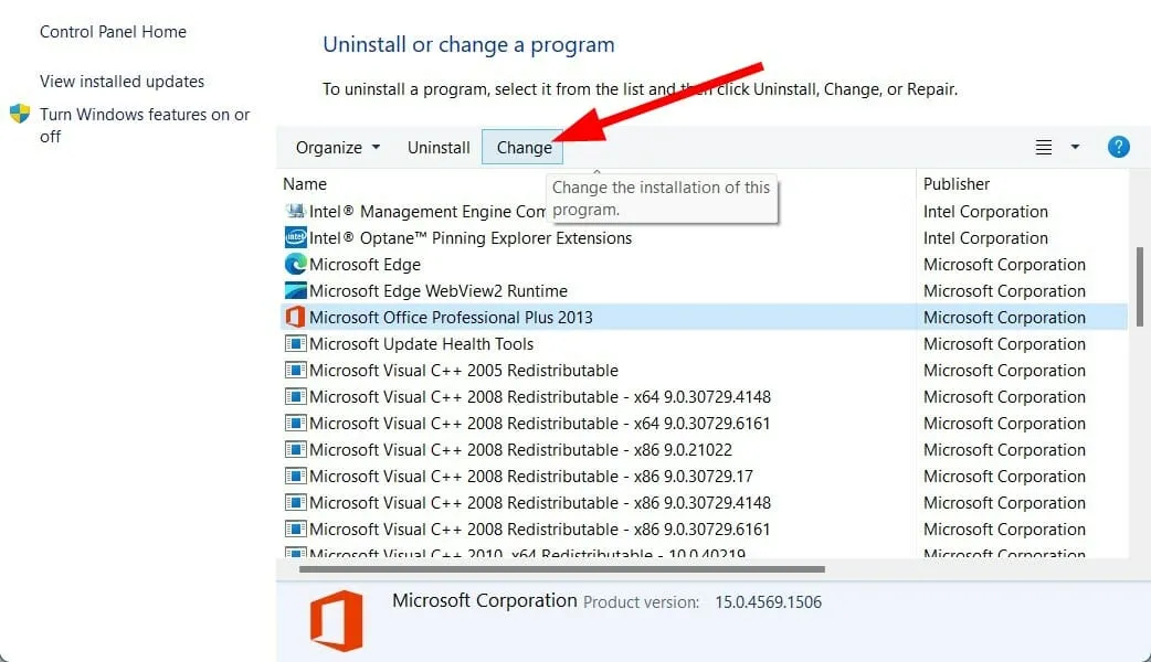 Reparar Microsoft Office