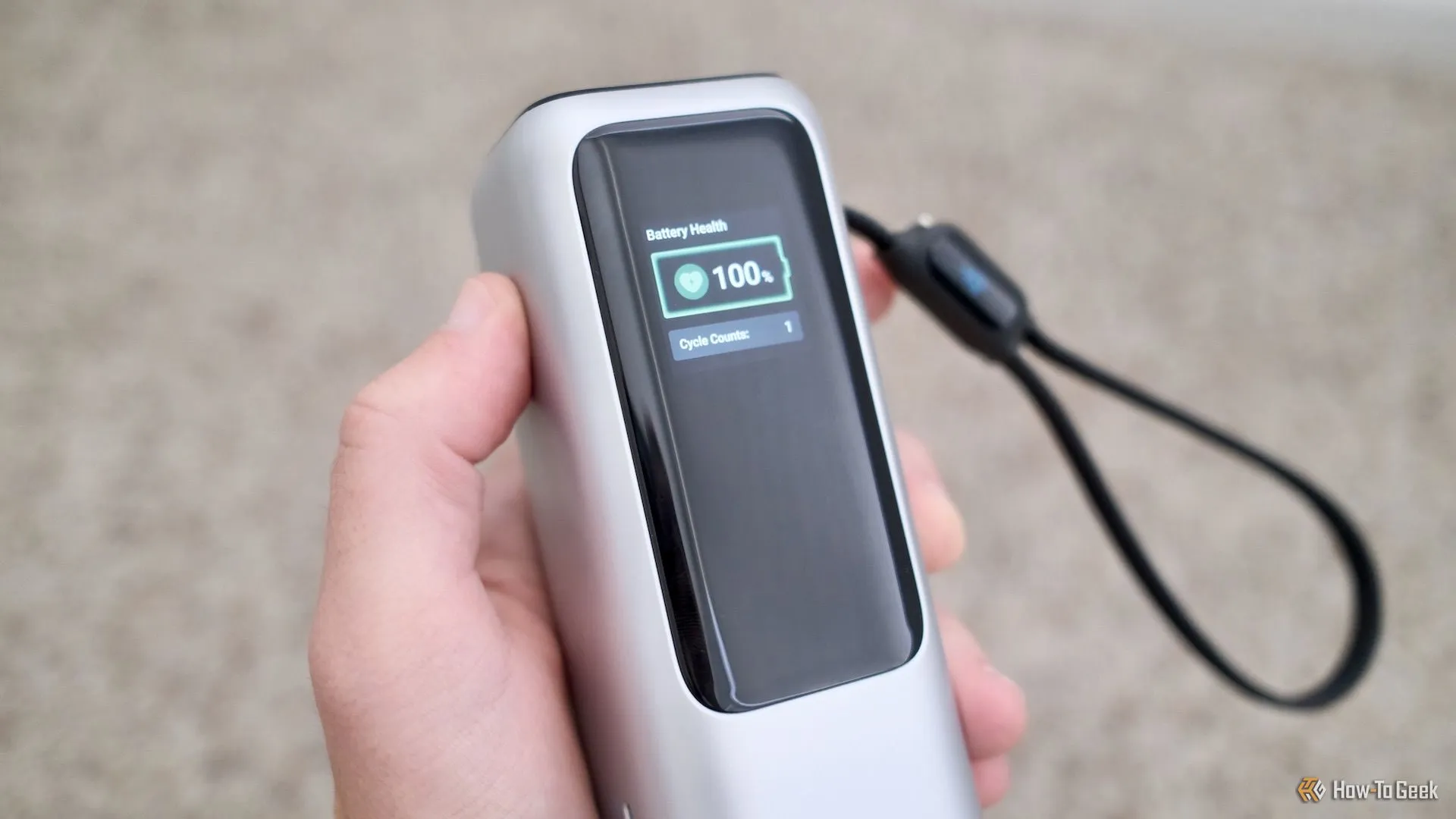 バッテリー統計を表示する Anker Power Bank 25K 画面。