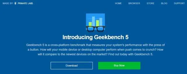 Программное обеспечение для бенчмарка Geekbench