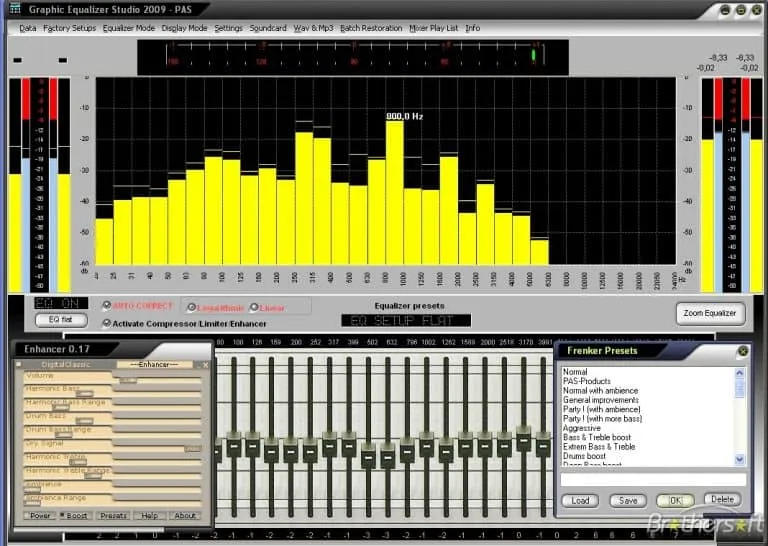 Grafisches Equalizer-Studio