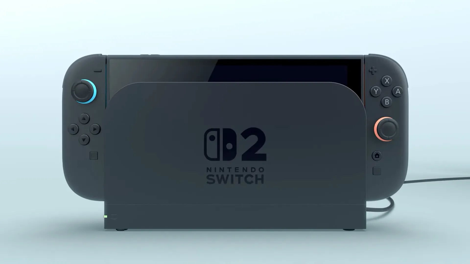 „Nintendo Switch 2“ prijungtas prie atskleidimo.