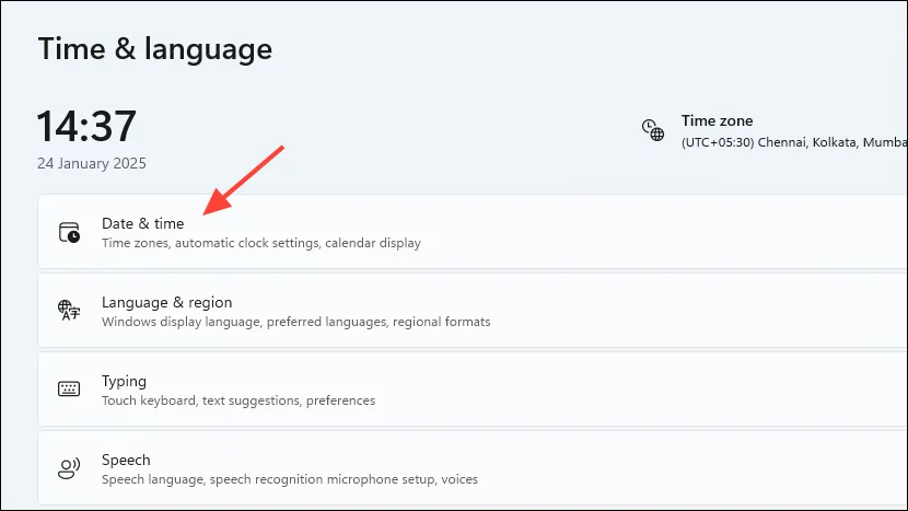 Configuración de fecha y hora