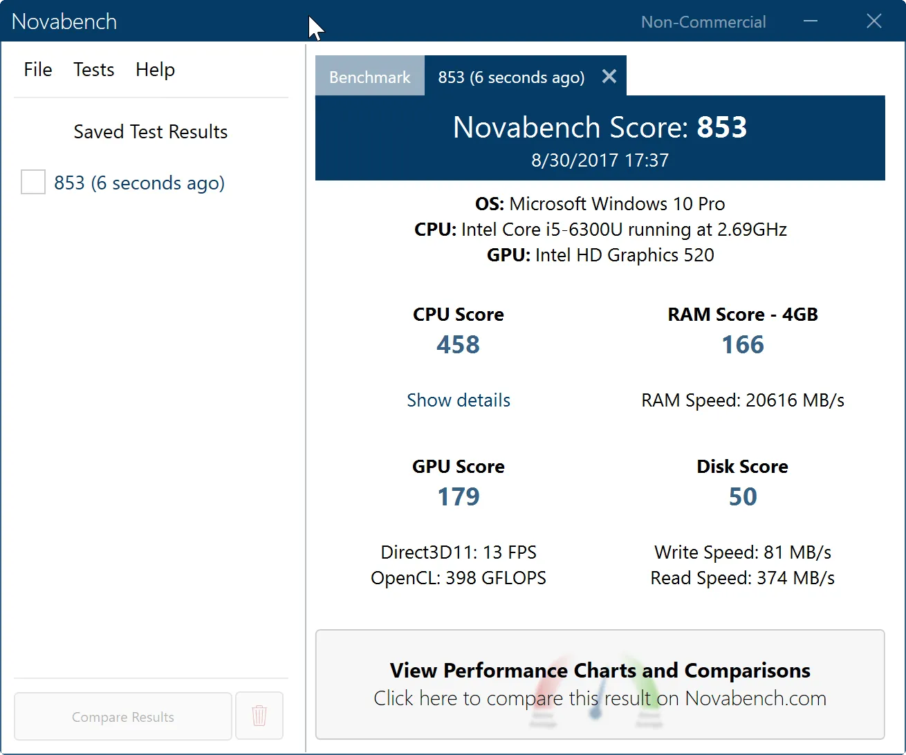 Novabench Benchmark Tool