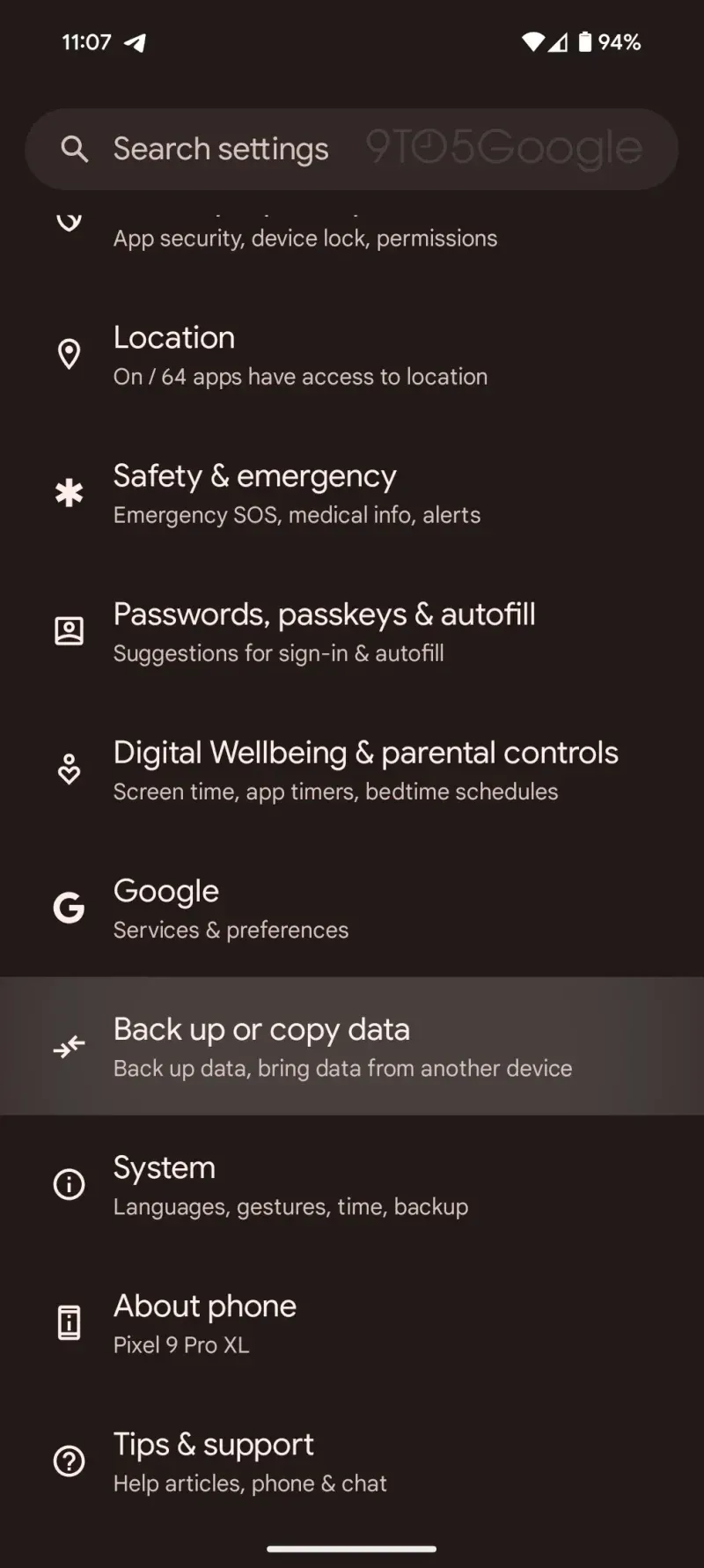 Proceso de transferencia de datos