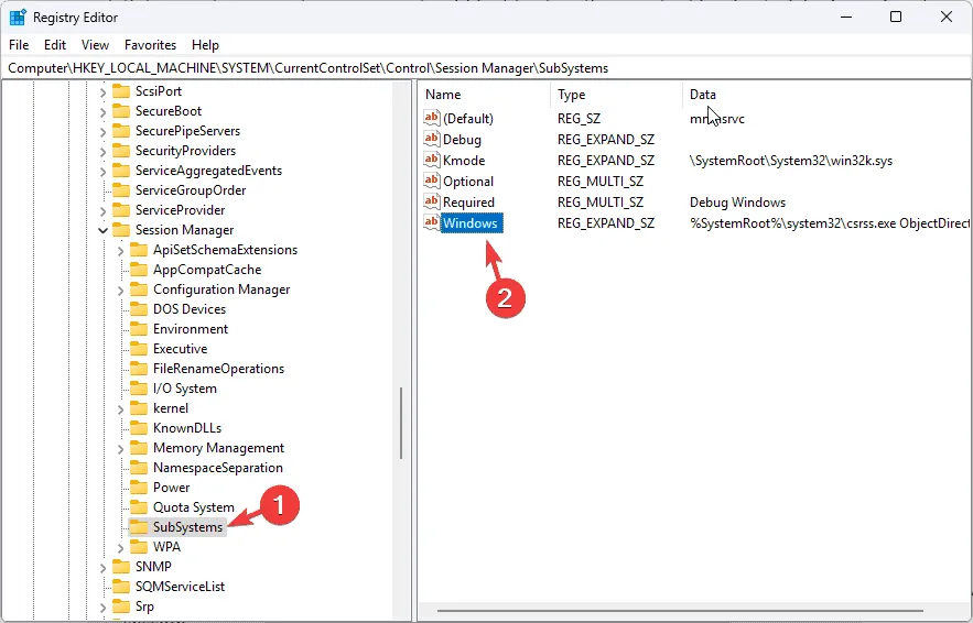 Modifica del registro di Windows per correggere l'errore heap del desktop