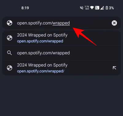 Przekierowanie do aplikacji Spotify dla Wrapped