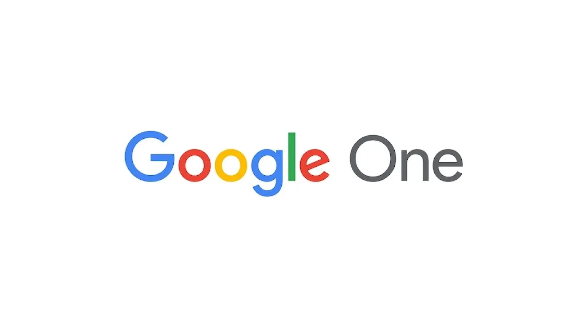 Google One tekstlogo.