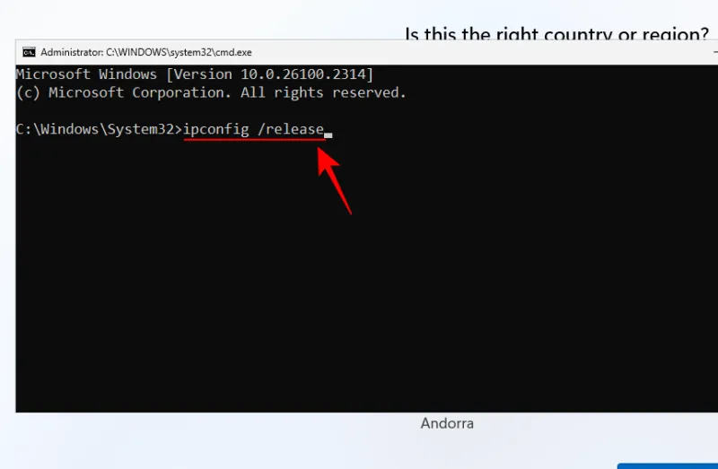 Networking Command Entry