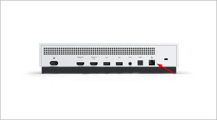 Koble fra Ethernet-kabelen fra Xbox