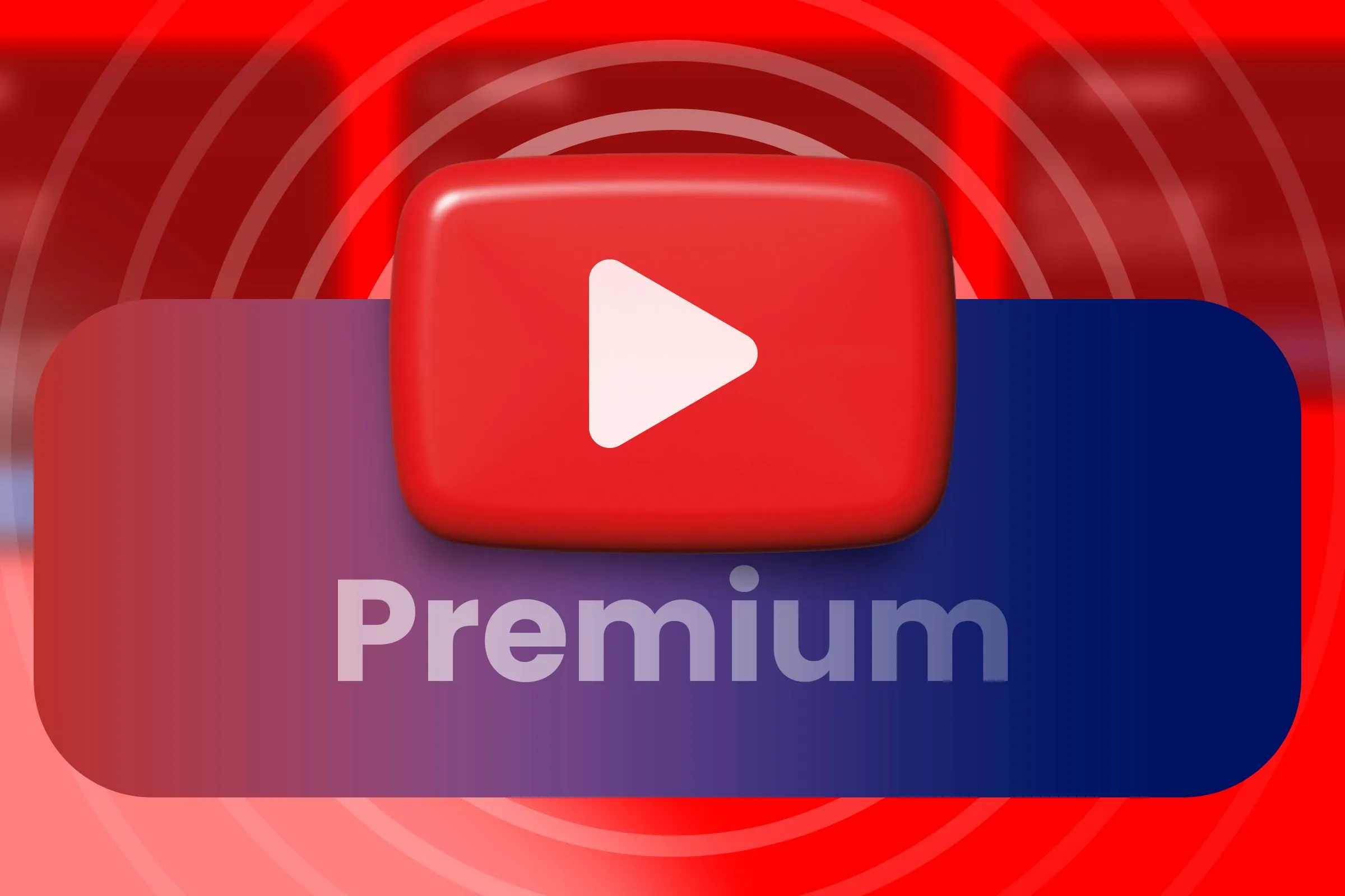 YouTube-logo med ordet Premium nedenfor.